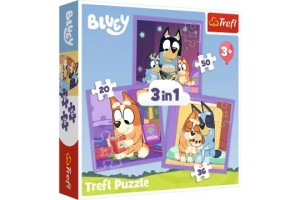 Trefl Bluey 3 az 1-ben puzzle (20,36,50 db)
