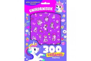 Unikornisok - 300 csillámló matrica csomag
