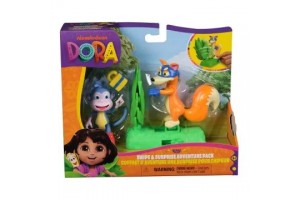 Dóra — Swiper és Csizi játékszett, mozgatható figurák