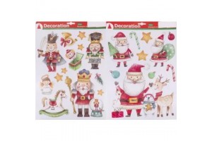 Karácsonyi ablakmatrica 41 x 29 cm – többféle minta