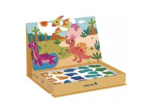 Tooky Toy mágneses dinoszaurusz puzzle dobozban