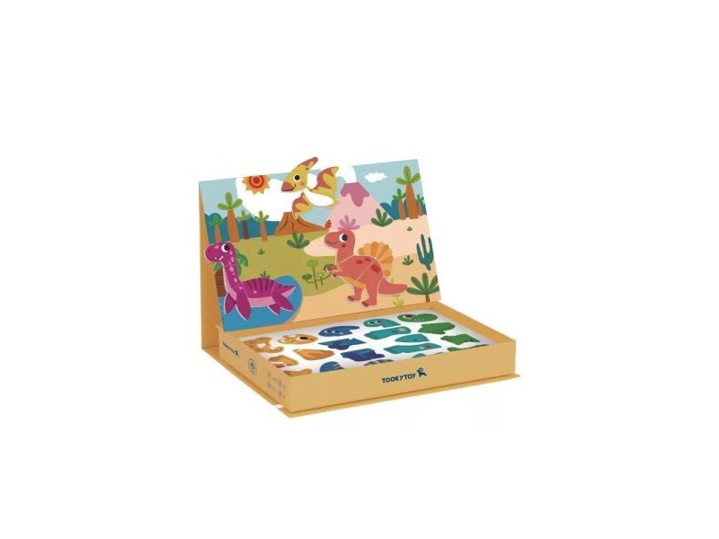 Tooky Toy mágneses dinoszaurusz puzzle dobozban