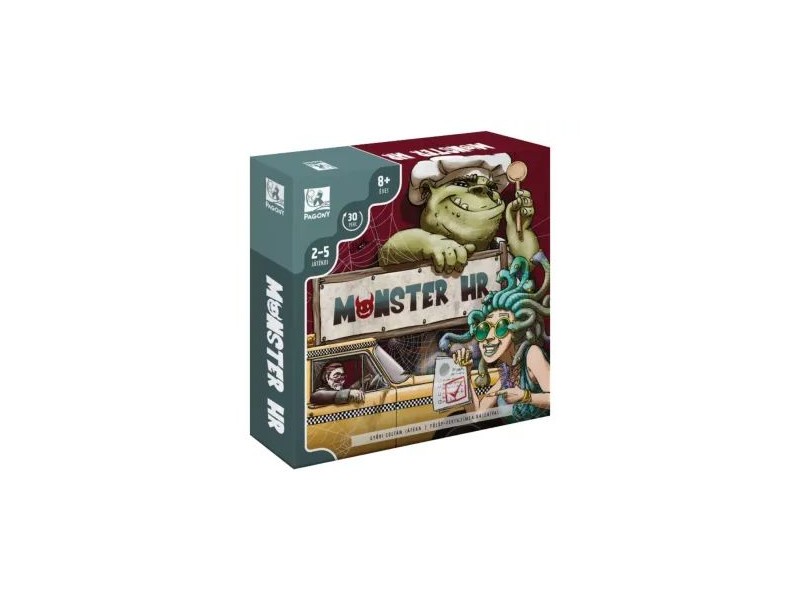 Monster HR társasjáték — 2–5 játékos, 8+, színes illusztrációk