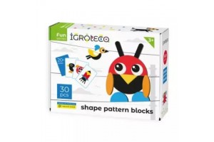 Figurás fa kirakó – 30 darabos, színes állatok