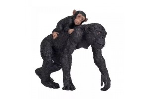 Mojo kézzel festett csimpánz kölyök figura