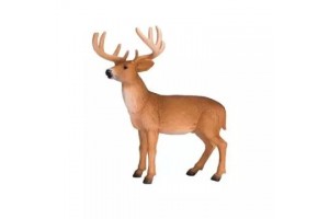 Mojo kézzel festett fehérfarkú szarvasbika figura