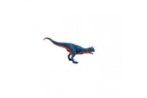 Carnotaurus kézzel festett figura — élethű részletek