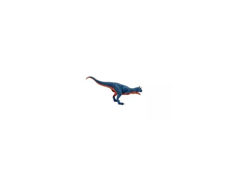 Carnotaurus kézzel festett figura — élethű részletek