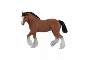 Mojo Clydesdale barna ló figura 14,4 cm