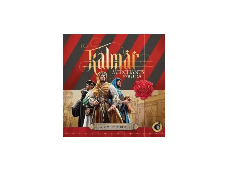 Kalmár társasjáték doboza — stratégiai kaland, 15. századi Buda