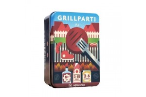 Grillparti társasjáték – fémdoboz, 2–6 játékos