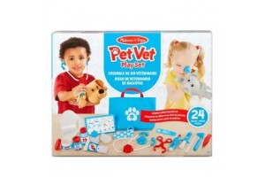 Melissa & Doug állatorvos szett - plüss kutya és macska