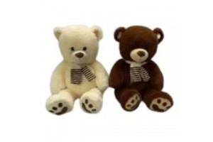 Plüssmackó sállal 40 cm - többféle szín