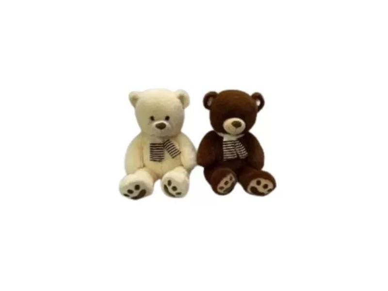 Plüssmackó sállal 40 cm - többféle szín