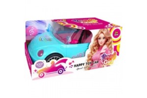 Rózsaszín elektromos Barbie autó gyerekeknek