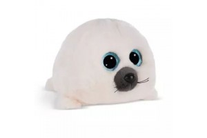 NICI Boubelle 15 cm fóka plüss - fehér, kék szemek
