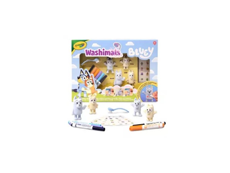 Crayola Washimals: Bluey matrica készlet - mosható figurák