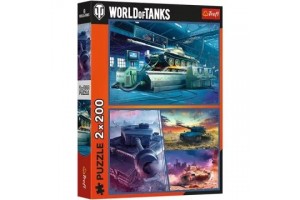 Trefl World of Tanks 2×200 darabos puzzle — Páncélos küldetés