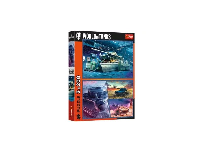 Trefl World of Tanks 2×200 darabos puzzle — Páncélos küldetés