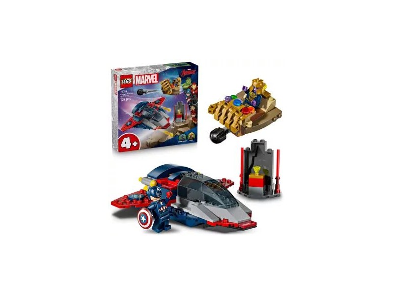 LEGO® Marvel: Amerika Kapitány vs Thanos - Quinjet és űrhajó