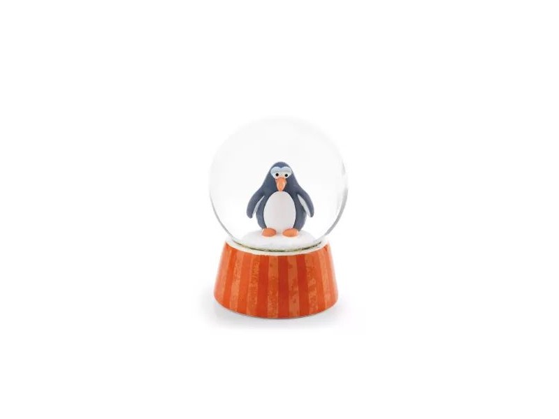 NICI Jorge Thunder pingvin hógömb 6,5 cm - üveg/polyresin