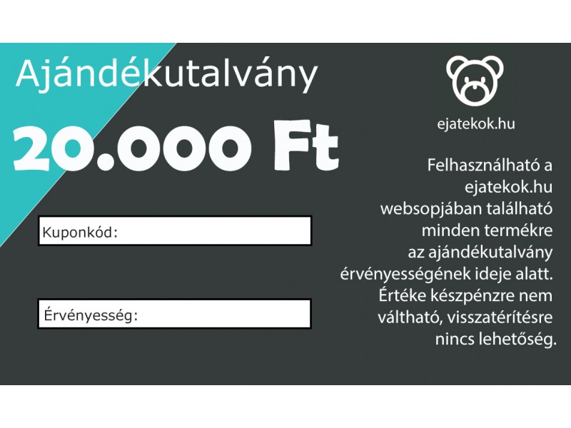 ejatekok.hu 20 000 Ft ajándékutalvány