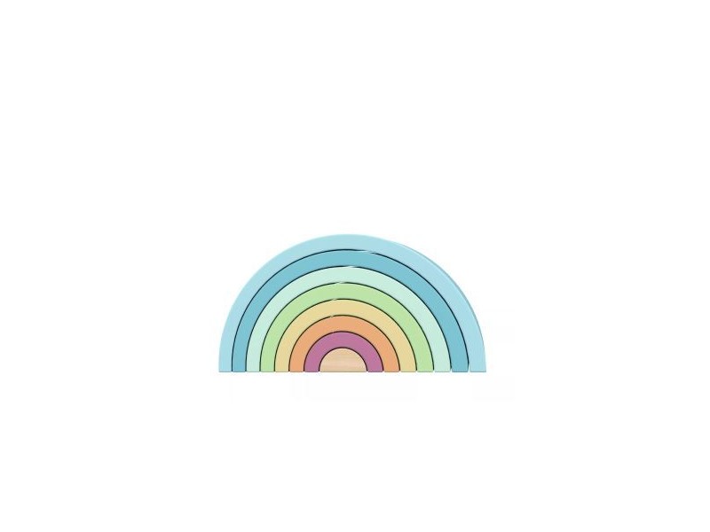 Tooy Toy fa összeépíthető szivárvány, 8 darab, színes