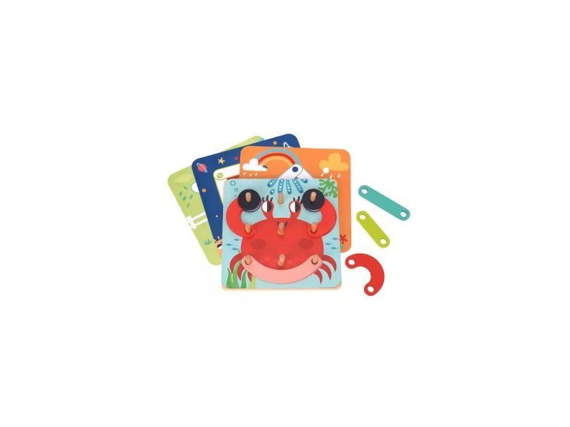 Tooky Toy fa kreatív kirakó állatmintákkal