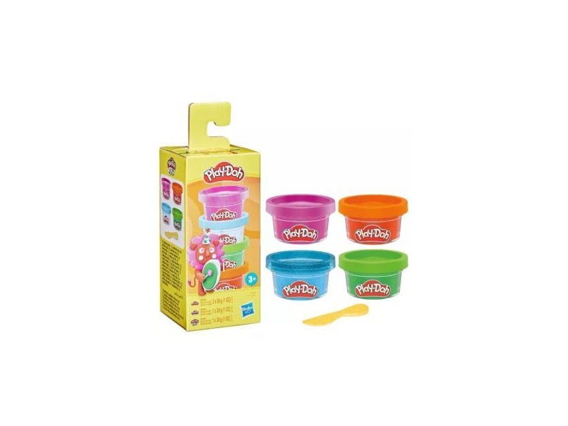 Play-Doh mini színes készlet - 4 tégely