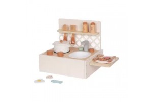 Tooky Toy fa konyhai készlet kiegészítőkkel