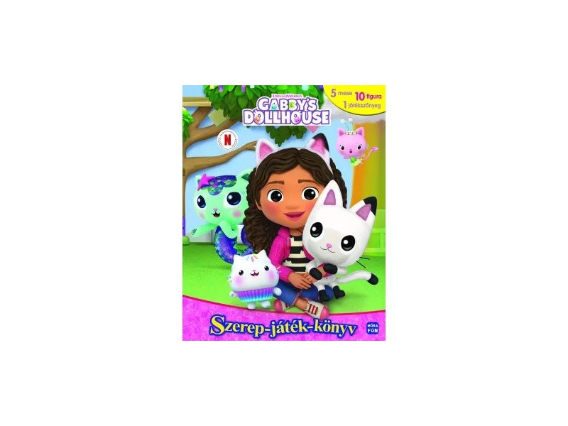 Gabi babaháza könyv minifigurákkal és játékszőnyeggel