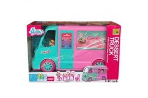 Desszertes kocsi szett babával - 21 db