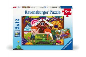 Puzzle 2x12 db - Mesék