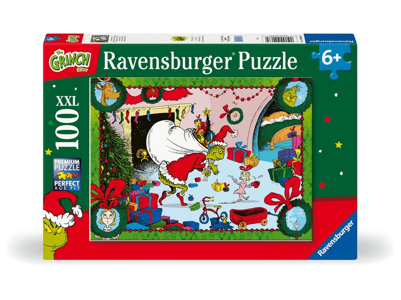 Grinch 100 db puzzle – doboz és minta
