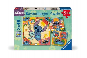 Puzzle 3x49 db - Stitch motívum