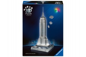 3D Puzzle Iconics - Empire State Building világítós (216 db)