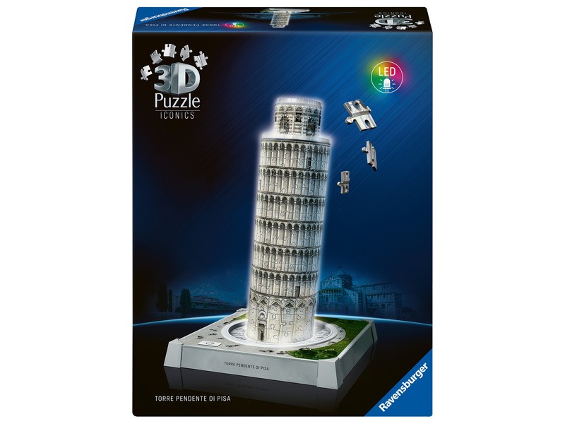 Puzzle 3D 216 db Iconics - Világítós Pisa