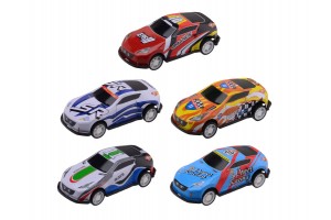 Versenyautó 7 cm, 5 db/csomag, különböző színek