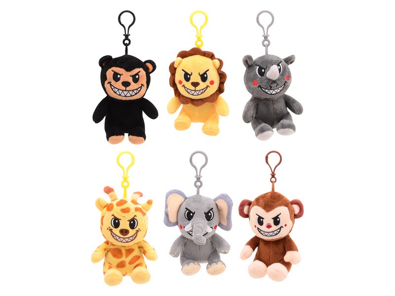 Plüss állatok ketrecben — 6 féle