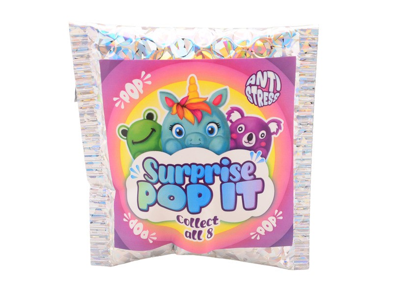 Pop it tapadókorongos meglepetés állatka (8 féle)
