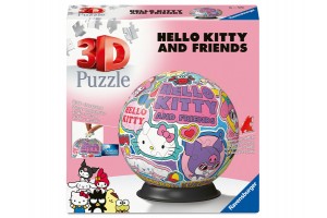 Puzzle 3D 72 db - Hello Kitty és barátai