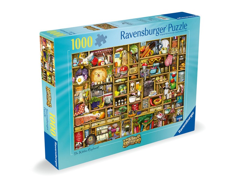 Puzzle 1000 db - Kíváncsi konyhaszekrény kép