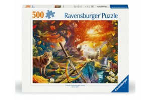 Puzzle 500 db – Exkalibúr erdő – részletgazdag kép
