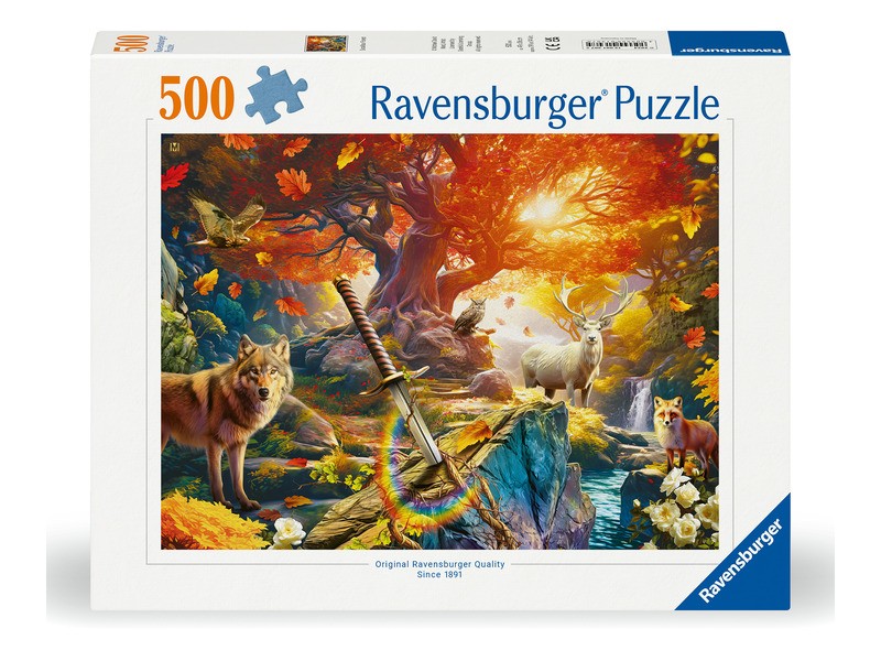 Puzzle 500 db – Exkalibúr erdő – részletgazdag kép