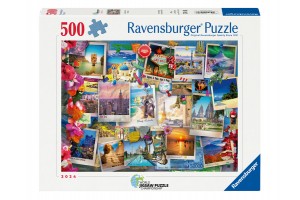 500 db puzzle – képeslapok mintájú