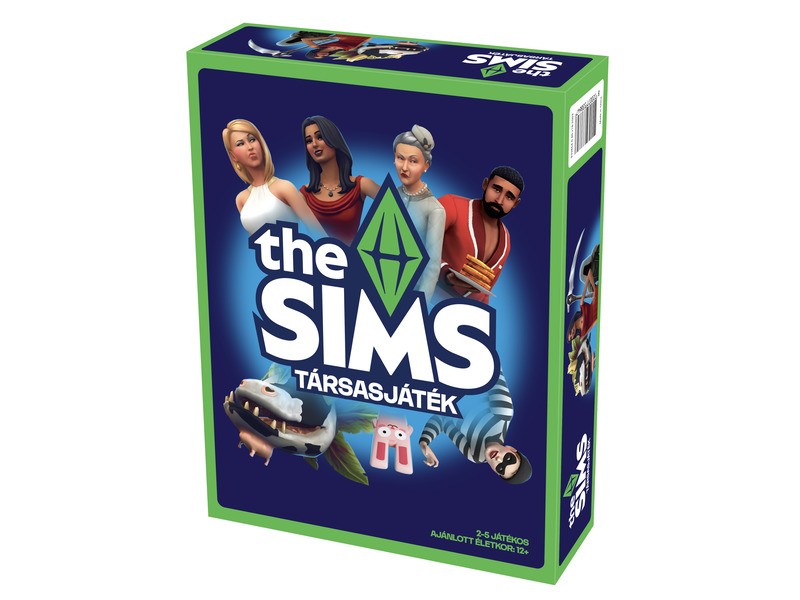 The SIMS társasjáték – doboz, bábuk és kártyák