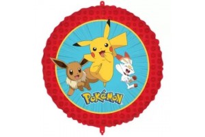 Pokémon fólia lufi 46 cm — Pikachu és Eevee