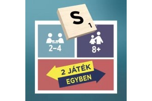 Scrabble Original fa betűkkel – 2 az 1-ben társasjáték