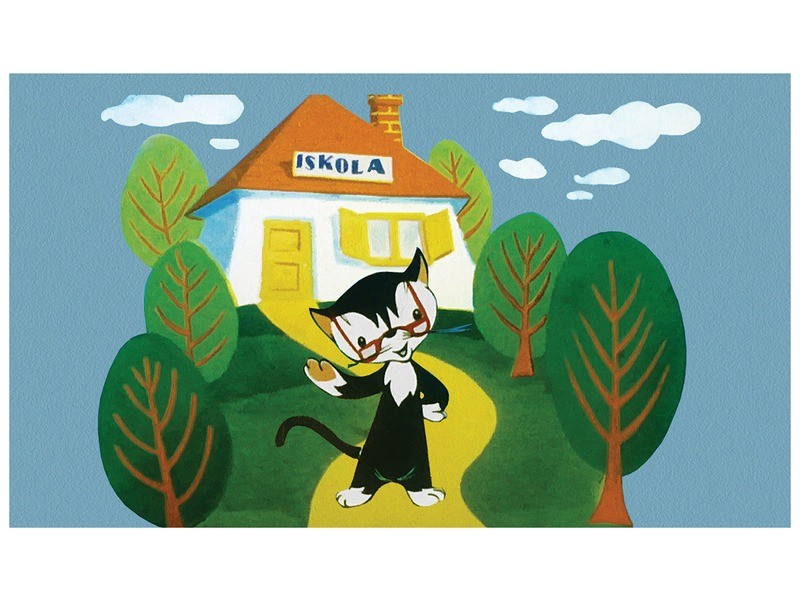 Sicc és Trombi az iskolában - diafilm borító