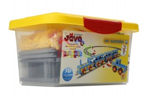 Jáva 8 építőjáték — 609 elem, sínek és kerekek